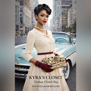 ✨ Inspired Vintage Jeweled Clutch Bag | 50s–60s Inspired Glam ✨